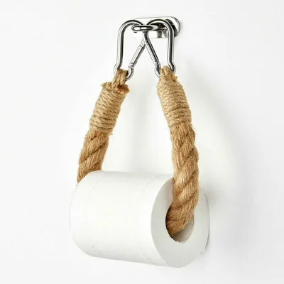 Produktbild von Toilettenpapier Halter Seil Maritim Stil Wandmontage WC Bad Dekoration Vintage