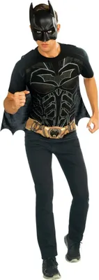 Produktbild von cooles Batman T-Shirt und Maske für Herren Gr. M u. L, Größe:M