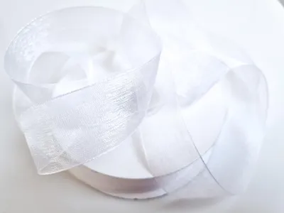 Organza-Band 25 mm x 45 m, dekorativ, für Hochzeit & Weihnachten
