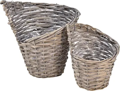 Produktbild von Rustikaler Pflanzkorb aus Weide Deko Vintage Look