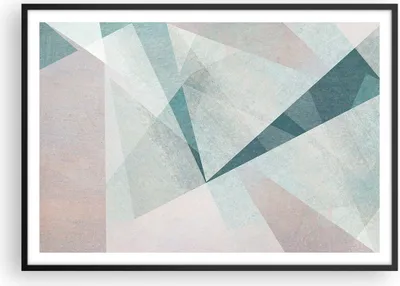 Produktbild von Gerahmtes Poster - Schwarzer Rahmen - Abstraktion modern - 100x70 cm - Wand Bild - Wanddeko - Wandbilder - Kunstposter - Wandposter - Bilderrahmen - Bilder - Kunstdruck - Wandbild - P2BAA100x70-3947