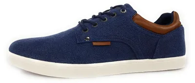 Immagine prodotto di Scarpe da uomo Bullboxer, modello stringato, in tela, colore blu, ideali per il tempo libero