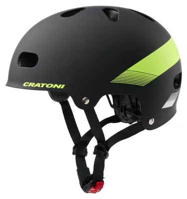 Zdjęcie produktu dla Kask dziecięcy Cratoni C-mate Jr. czarny/limonkowy matowy – rozmiar S/M (54–58 cm)