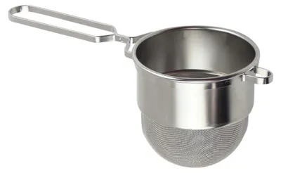 Mesh-Sieb aus Edelstahl, silber, 19,8 cm hoch, 1 Stück