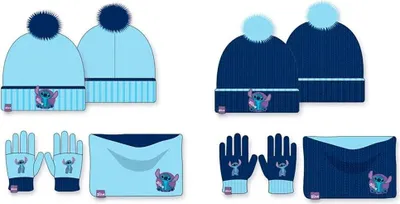 Produktbild von Disney Stitch Mütze Blau Blau One Size