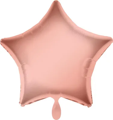 Obrázok produktu pre Fóliový balón hviezda ružové zlato 45cm