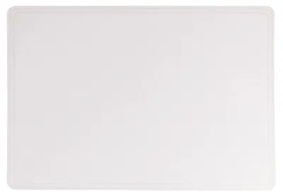 Obrázok produktu pre Podložky pod taniere, PVC, biela, 6 kusov, 30 x 44 cm, s olemovaným okrajom, hrúbka 1,8 mm