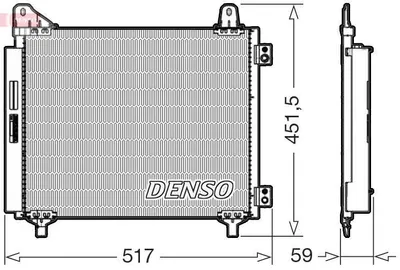 Produktbild von DENSO DCN21035 Kondensator Klimaanlage Klimakondensator für OPEL Corsa F +Trockner
