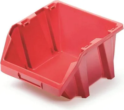 Image de Plastový úložný box BINEER SHORT 214x198x133 mm - barva: červená