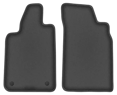 Productafbeelding van Velours automatten voor Fiat Barchetta 1995-2005 (coupé/cabrio) – 2-delig, grafiet, op maat – Wielganizator DURBAN