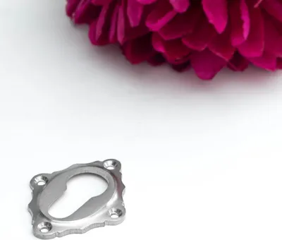 Produktbild von Schlüsselrosette für Haustüren(einzeln) - zeitloses Design PZ| Nickel matt