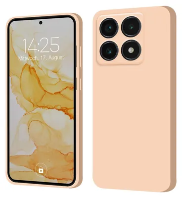 Produktbild von Hülle für Xiaomi 14T Case Cover Bumper Smartphone Softgrip Schutzhülle Farbe: Rosa