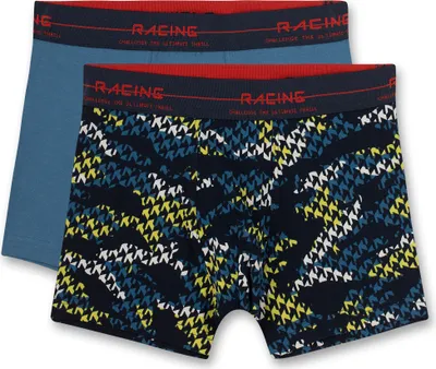 Produktbild von Sanetta 2er Pack Jungen Hipshort Blau Bunt Racing