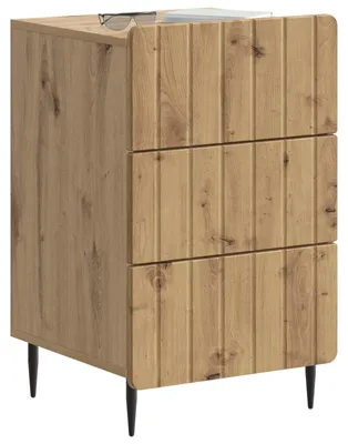 Immagine prodotto di vidaXL Comodino in rovere Artisan 43 x 41 x 68 cm in materiale derivato dal legno