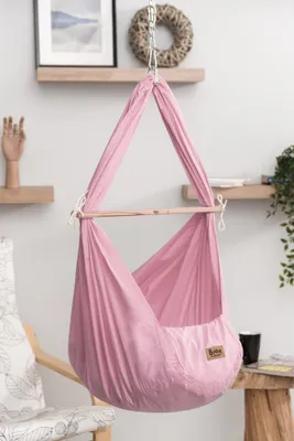 Produktbild von Baby Hängematten Federwiege für optimalen Schlafkomfort - waschbar - in pink