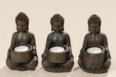 Produktbild von Satz von 3 Buddha Teelichthaltern