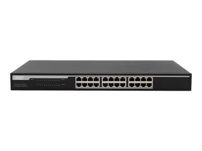 Produktbild von Digitus 24-Port Gigabit Switch, 19 Zoll, Unmanaged, Unmanaged, Gigabit Ethernet (10/100/1000), Vollduplex, Rack-Einbau