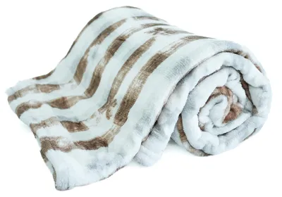 Immagine prodotto di ARÔME HOME Coperta 150 x 200 cm, 220 GSM, Stampa a quadri marrone
