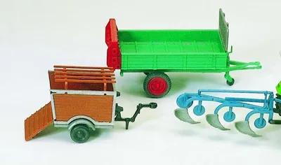 Produktbild von Preiser Anbaupflug. Dungstreuer. Anhänger Schweinetransport17918