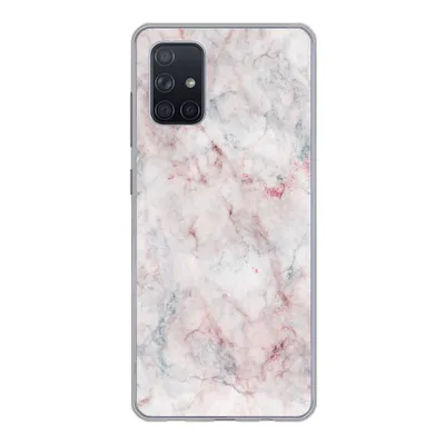Produktbild von MuchoWow® Handyhülle Schutzhülle Hülle für Samsung Galaxy A51 5G Marmor - Rot - Naturstein Silikon Softcase Handy Hülle - Abbildung