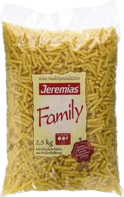 Image de Jeremias Classic Family Pâtes fraîches à l'œuf Jerelli au blé dur 2500g