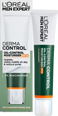 Immagine prodotto di Idratante contro le imperfezioni cutanee SPF 30 Uomo Expert Derma Control (idratante antiolio) 50 ml