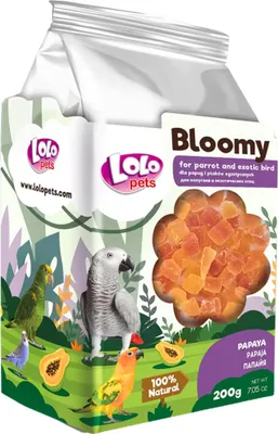 Immagine prodotto di LoLo Pets Papaya snack per pappagalli e uccelli esotici 200g