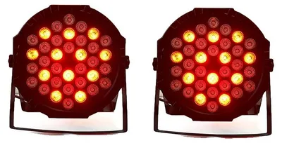 Obrázok produktu pre Scénický reflektor, diaľkové ovládanie, kompatibilný s DMX, 2 ks B, zástrčka EU