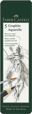 Produktbild von Faber-Castell 117805, HB, Schwarz, Hexagonal, Grafische Zeichnung, Hobby, Box, 5 Stück(e)