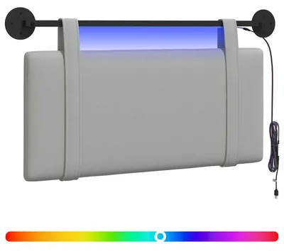 Produktbild von Hängendes Kopfteil Mit LED Licht Wolkengrau Stoff
