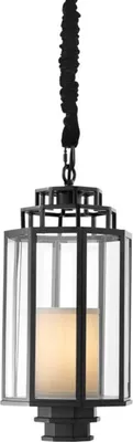 Produktbild von Casa Padrino Luxus Laterne Schwarz 24 x H. 41 cm - Hotel Restaurant Hängeleuchte