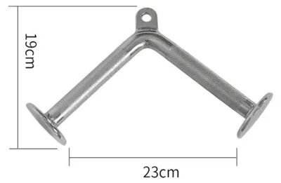 Produktbild von INF Verchromte Stahl-Trizepsstange 23.00cm x 19.00cm x 3.00cm für Kabelzug