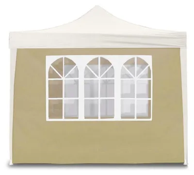 Immagine prodotto di Telo di Ricambio Laterale per Gazebo Pieghevole 3x2m con Finestre Beige