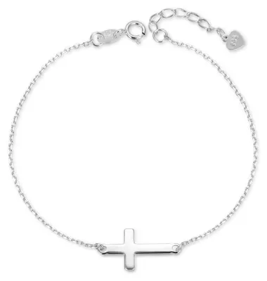 Image de Beau bracelet en argent Croix AGB764/21