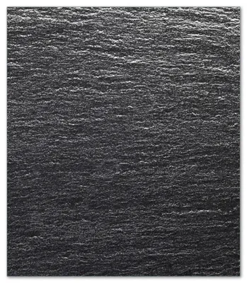 Produktbild von Wallario Herdabdeckplatte aus Glas, Größe 52 x 60 cm 1-teilig, Motiv Muster schwarz-weiße Steintafel Optik