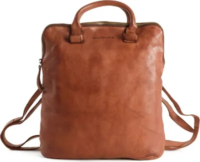 Produktbild von HAROLD'S Leder Freizeitrucksack Rucksack Submarine Post-Citybackpack Cognac braun