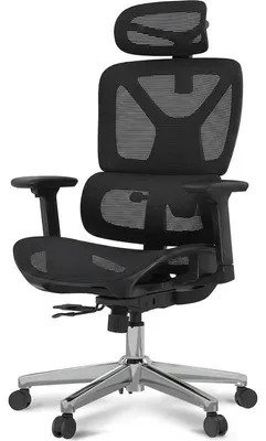 Obrázek produktu pro Ergonomická kancelářská židle OS250-M, síťovaná, s opěrkou hlavy, černá