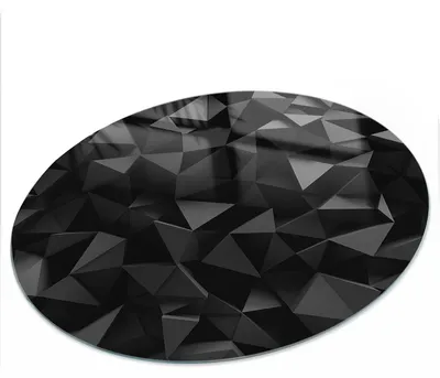 Produktbild von Bedruckte Glas Tischplatte fi70 cm – Glas Tischplatte Küche – Tischplatte aus Sicherheitsglas – Glasplatte für Küchentisch – Moderne Tischplatte Glas – Dekorative Glastischplatte – Pflegeleichte Tischplatte Küche – Schwarze Strukturen, KI-generiertes Bild