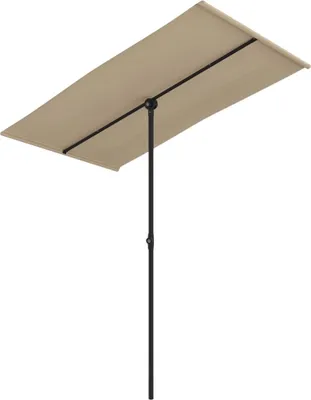 Obrázek produktu pro vidaXL Slunečník s hliníkovou tyčí 180x110 cm Taupe
