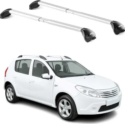 Produktbild von Dachträger für Dacia Sandero Stepway 2010-2025 5 tür 100kg Alu Silber 2x ABE