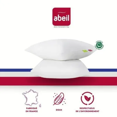 Produktbild von ABEIL Set mit 2 Bio-Komfortkissen - 60 x 60 cm - Weiß