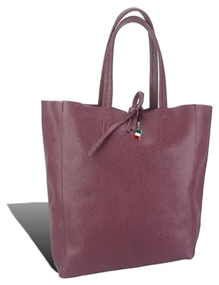 Imagen del producto de Florence, bolso de mano de cuero genuino, color burdeos, 30x35x15 cm, para mujer, modelo D2OTF112D