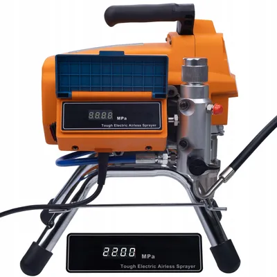 Zdjęcie produktu dla Rosfix Zestaw Tornado RT3 UltraSpray – Bezpowietrzny Pistolet Natryskowy 2200 W, 22 MPa, 2,5 l/min | LCD, Pompa Tłokowa, Zbiornik 6 l