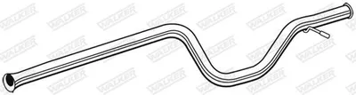 Produktbild von WALKER Abgasrohr Auspuffrohr passend für PEUGEOT 607 (9D, 9U) 07595