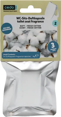Produktbild von Cedo WC-Sitz Duftkapsel Baumwolle Fresh für Deodorizer 3 Stück