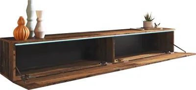 Obrázok produktu pre MINIO go for it, TV skrinka "DONNA", nízka skrinka, 180 cm, stojaca, závesná, farba Oldwood