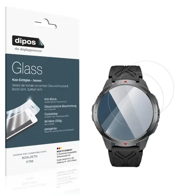 Produktbild von 2x Schutzfolie für BOALZETD KT88 - Anti-Shock 9H Folie dipos Glass Kunststoffglas