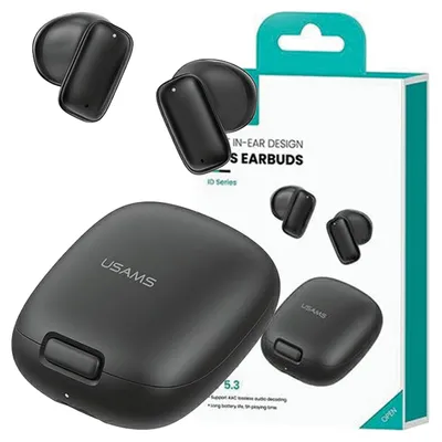 Immagine prodotto di Usams Cuffie Bluetooth 5.3 serie Twsid senza fili nero/nero Bhuid01 (Id25), productTiles.product.images.aiGenerated