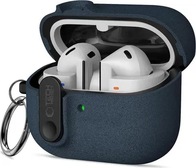 Obrázok produktu pre Ochranné puzdro pre Galaxy Buds 3 / 3 FE / 3 Pro, Tech-Protect Slim Hook, tmavomodré