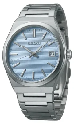 Productafbeelding van Seiko SUR599P1 herenhorloge, roestvrij staal/lichtblauw